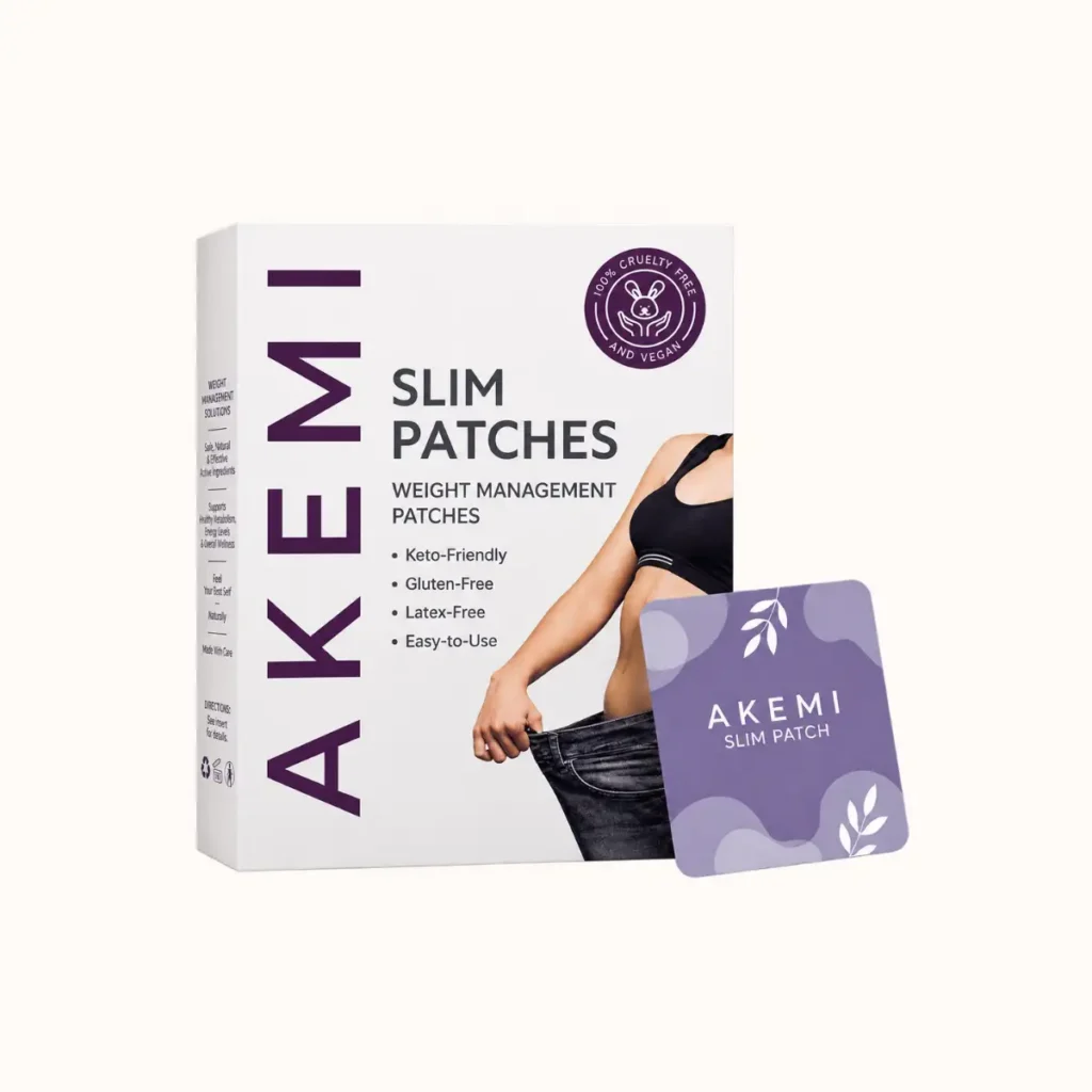 Akemi Slim Patch weight management patches — original product box with slim patch